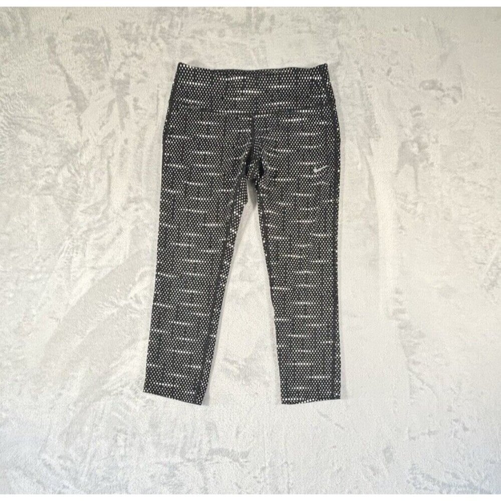 Nike Dri-Fit Athletic Running Pants Black Sporty Active Workout Leggings Sz S